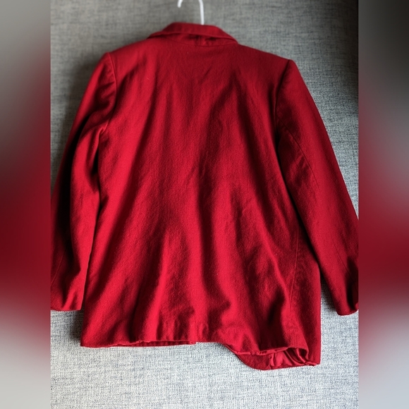 Sag Harbor Red Wool Suit Jacket - Picture 2 of 7